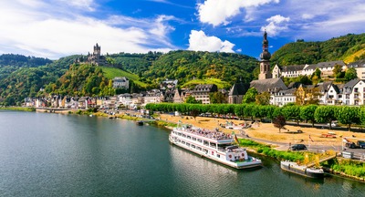 Sailing past historic churches on intimate river cruise